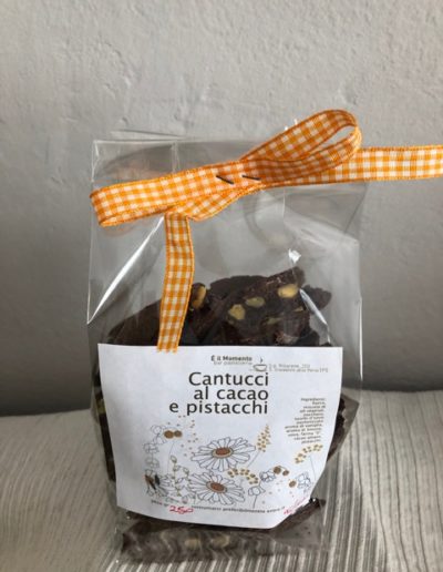 Cantuccini al Cacao e Pistacchi